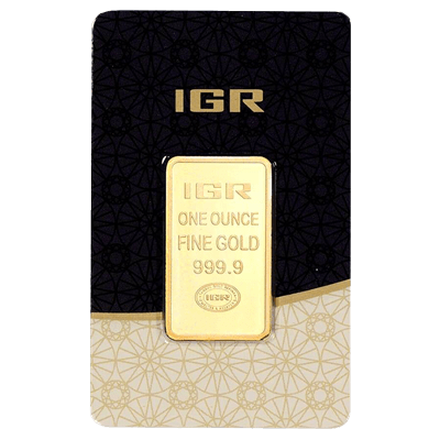 A picture of a 1 oz Istanbul Gold Refinery Gold Bar (w/ Assay)